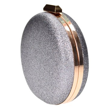 Azade τσάντακι βραδινό ασημί